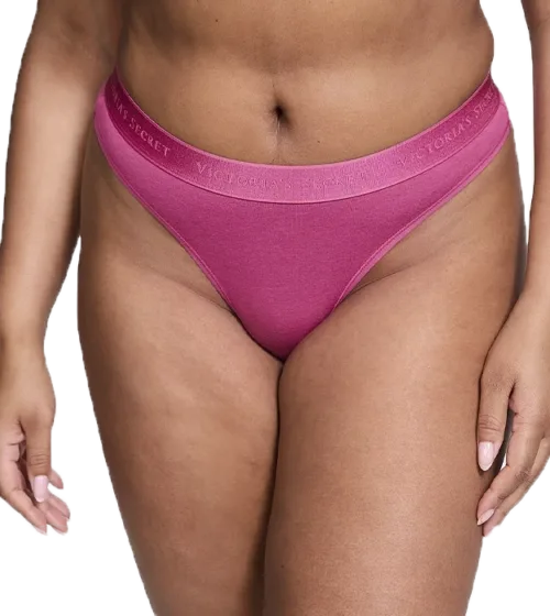 Victoria's Secret трусики хлопковые с логотипом 11246352 стринги в наличии
